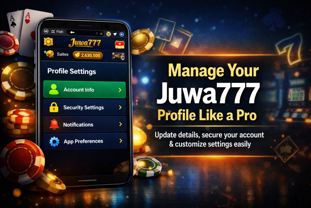 Juwa777 Profile Settings