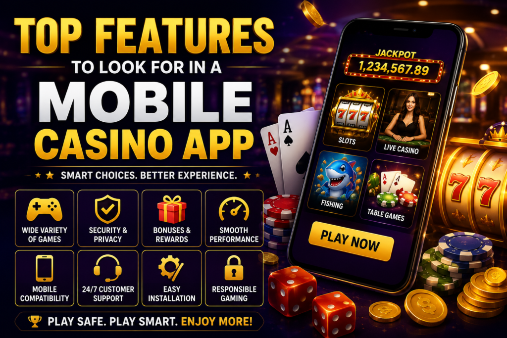 Top Features to Look for in a Mobile Casino App