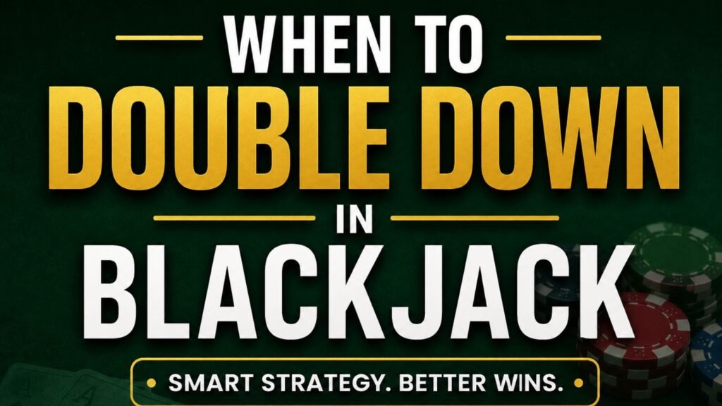 when to double down in blackjack