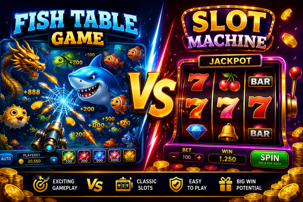 Fish Table Game vs Slot Machine
